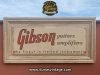 Cartel de Madera Gibson guitars amplifiers.