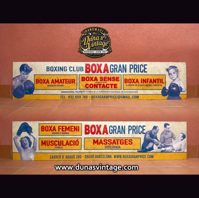 CHAPAS BOXA GRAN PRICE BARCELONA