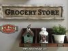 Cartel de Madera GROCERY STORE.