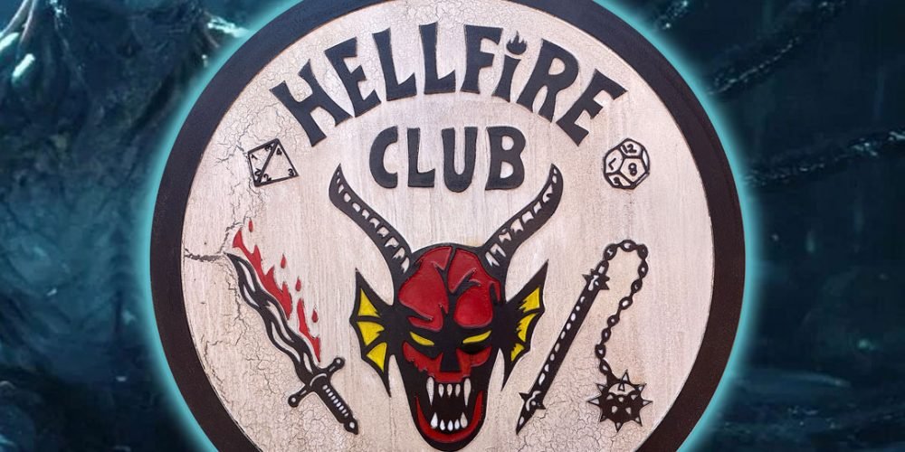 Cartel de Madera HELLFIRE CLUB.