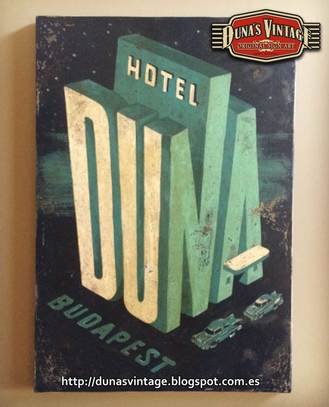 Cartel HOTEL DUNA BUDAPEST, Duna´s Vintage.