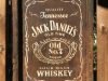 Cartel de madera efecto metal oxidado JACK DANIEL´S.