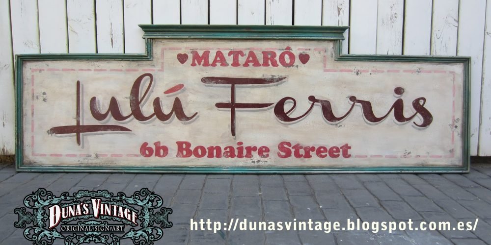 CARTEL DE MADERA LULU FERRIS