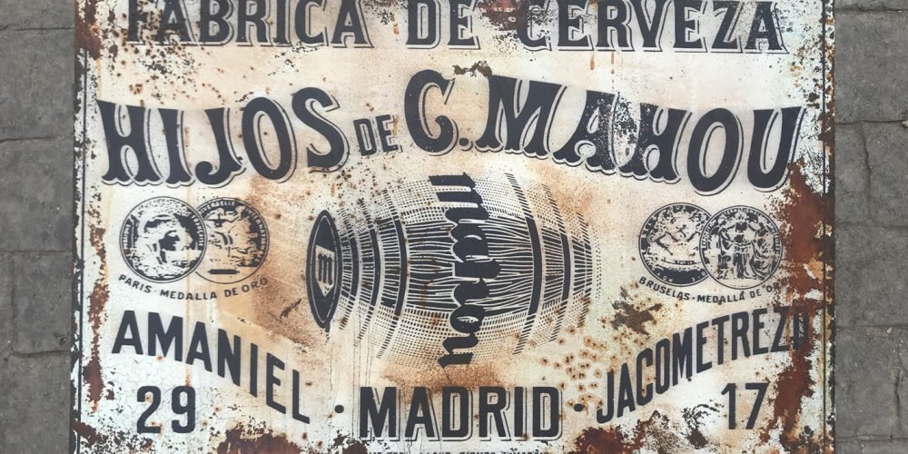 Chapa Metálica  HIJOS DE C.MAHOU.