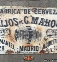 Chapa Metálica HIJOS DE C.MAHOU.