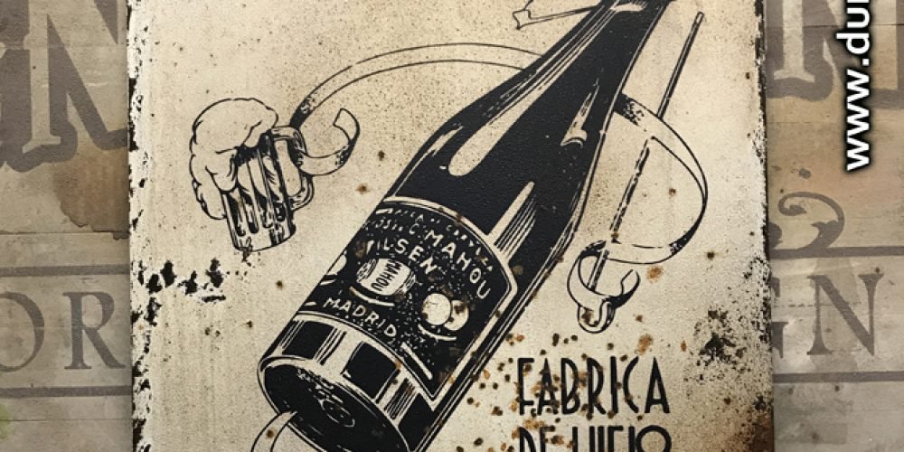 Chapa Metálica de  hijos de C.Mahou