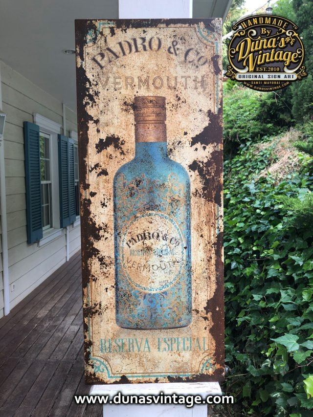 Chapa Metálica PADRÓ & Co. Vermouth.