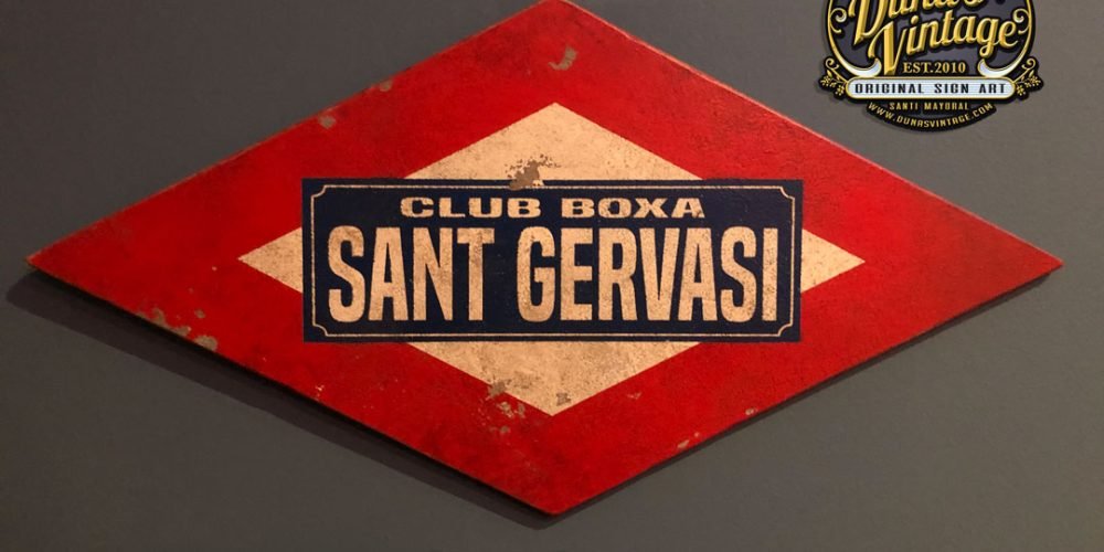 Placa Metro Sant Gervasi Club boxa