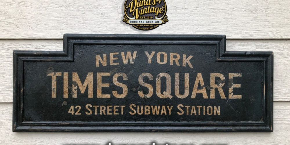 Cartel De Madera TIMES SQUARE (Tutorial)