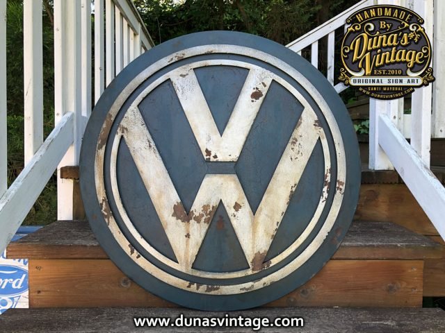 Cartel de Madera Logo VOLKSWAGEN