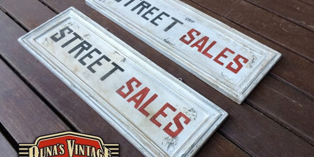 Carteles STREET SALES, Duna´s Vintage.