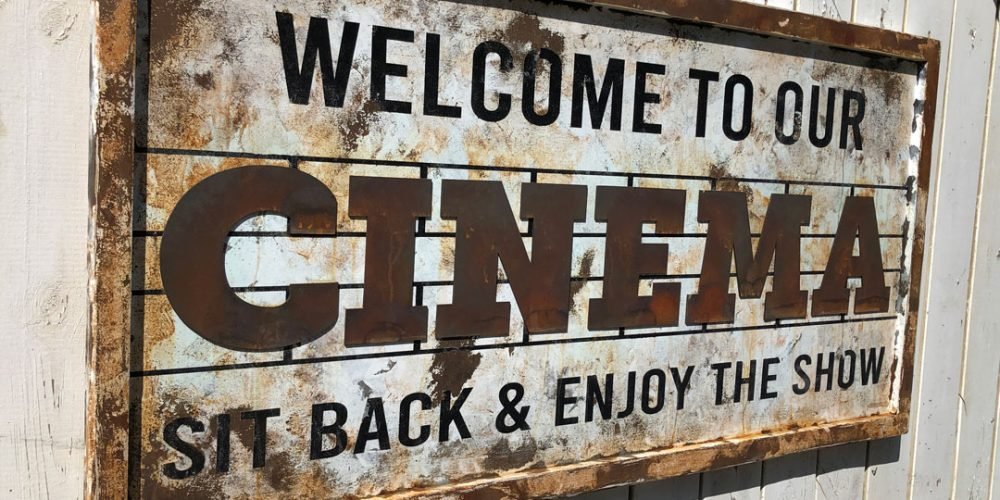 Cartel de Madera CINEMA