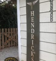 Chapa metálica HENDRICK´S GIN Tamaño 400x1700mm.