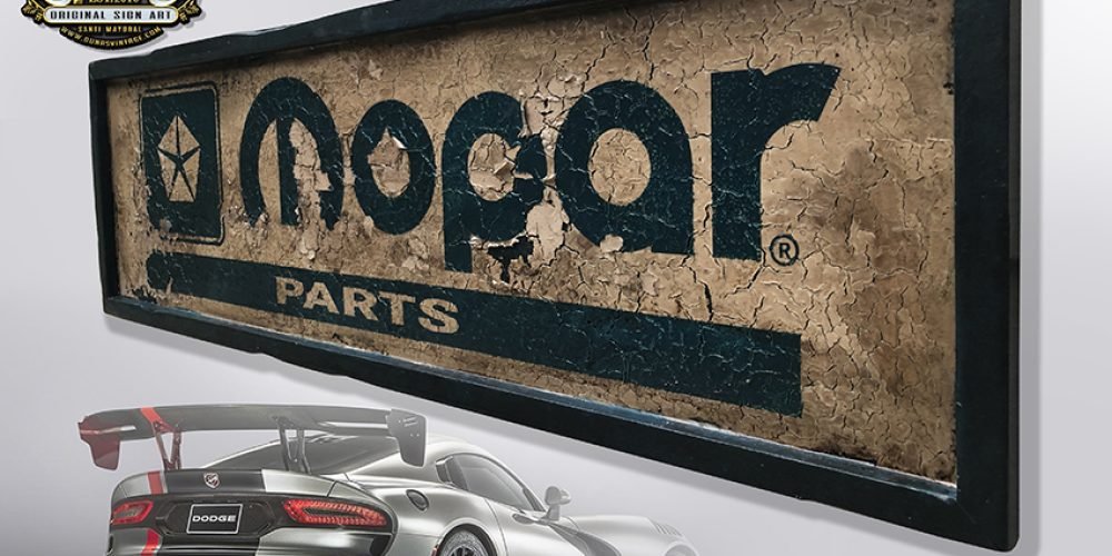 Cartel de Madera Mopar PARTS, For sale 150€.