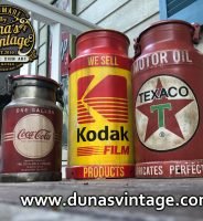 Lecheras de Aluminio Personalizadas, Coca-Cola, Kodak y Texaco.