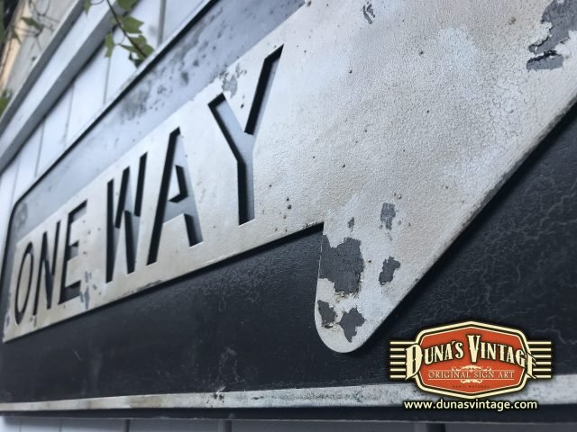 Cartel de Madera ONE WAY