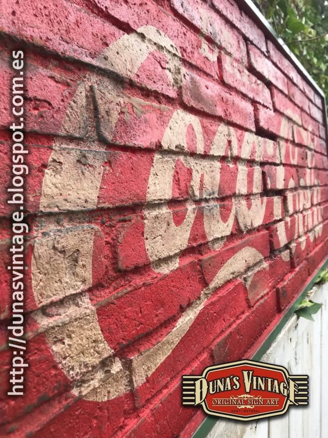 Publicidad Coca-Cola Pared Ladrillo, Duna´s Vintage.