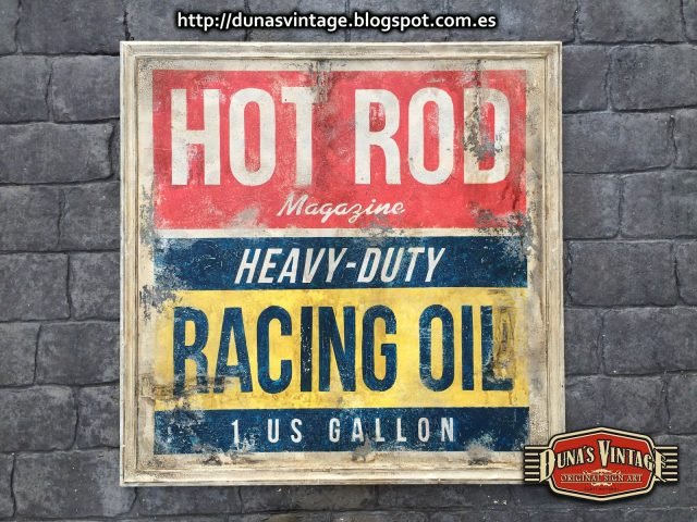 Cartel Hot Rod Racing Oil Heavy-Duty. Duna´s Vintage.