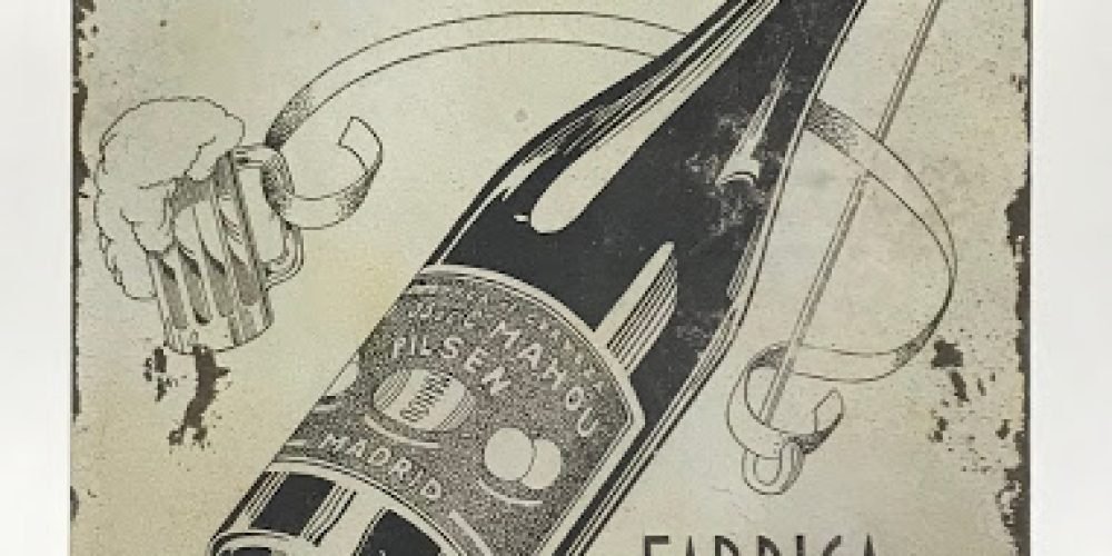 MAHOU CERVEZAS Placas Vintage Metálicas tamaño 400x580mm