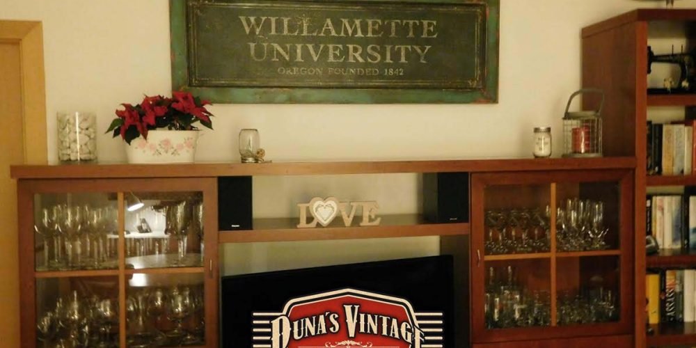 Cartel WILLAMETTE UNIVERSITY OREGON 1842, Duna´s Vintage.