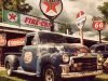 Cartel de Madera TEXACO FIRE-CHIEF