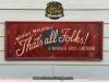 Cartel de Madera pintado a Mano, That´s all Folks!