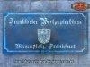 Réplica Cartel Metálico Frankfurter Wertpapierbörse, Duna´s Vintage. (República Checa)