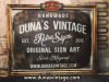 Cartel de Madera Duna´s Vintage Handmade tamaño 510x650mm.