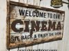 Cartel de Madera CINEMA