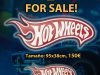 Cartel Logo Hot Wheels en madera.