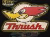 Cartel de Madera en Relieve Thrush Exhaust.