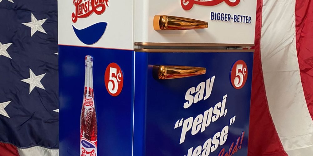 Nevera Cecotec personalizada: Estilo Pepsi-Cola de los años 30
