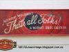 That´s all Folks! Tamaño 1300x450mm, Duna´s Vintage.