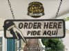 Cartel de Madera en relieve a 2 caras ORDER HERE