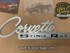 Emblema de madera Chevrolet Corvette Stingray´65, tamaño 75x23cm