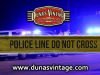 Cartel de Madera POLICE LINE DO NOT CROSS Duna´s Vintage.