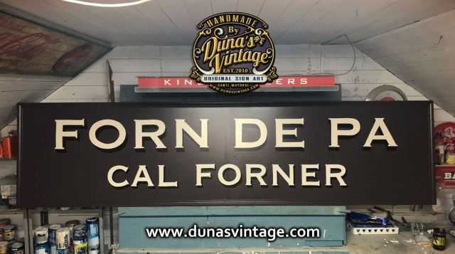 Cartel de Madera FORN DE PA CAL FORNER