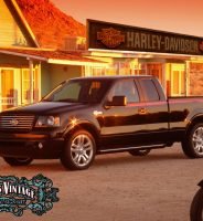 CARTEL DE MADERA HARLEY DAVIDSON
