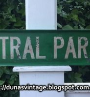 Cartel de Madera CENTRAL PARK CA, Tamaño 800x160mm, Duna´s Vintage