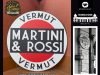 Cartel redondo en Aluminio Warner Music Station, Martini & Rossi .