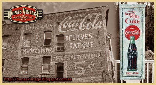 Cartel de Madera, things go better with Coke. Coca-Cola