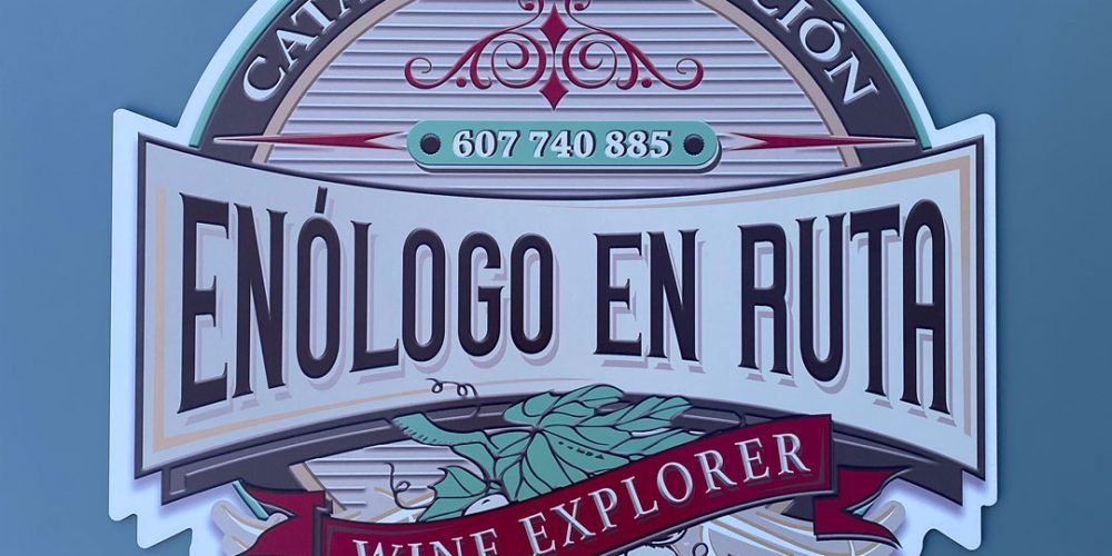 Diseño Logotipo para ENÓLOGO EN RUTA, Ciudad Real.