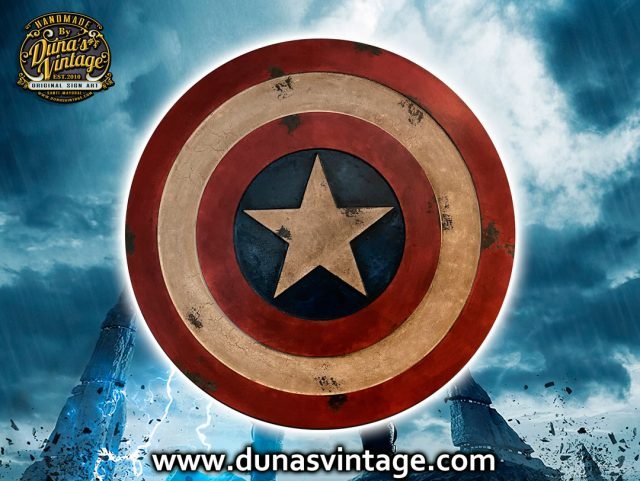 Escudo Captain America 65cm de Diametro.