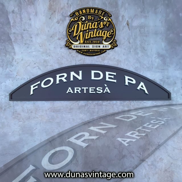 Rotulo pintado a mano FORN DE PA ARTESÀ