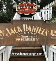 Cartel de Madera Jack Daniel´s Whiskey efecto oxido.
