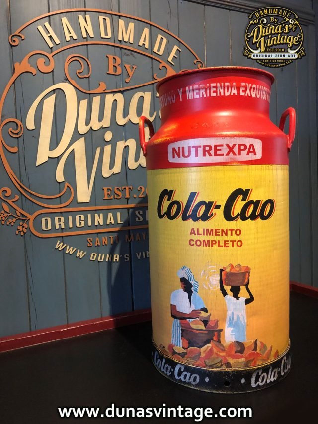 Lechera de Aluminio de 40L. Cola-Cao.