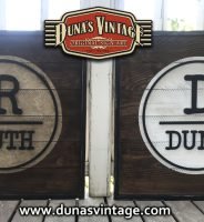 Cartel de Madera Personalizado, Duna´s Vintage.