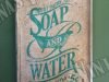 Cartel SOAP AND WATER, Duna´s Vintage.