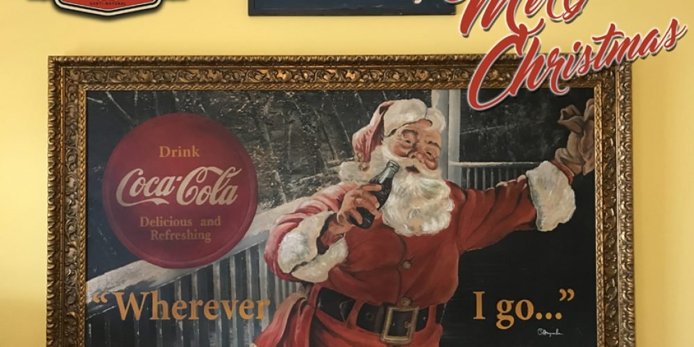 !!Merry Christmas!! Ilustración Santa Claus pintado al Óleo sobre madera.