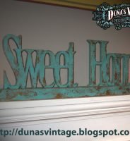 Letras Sweet Home, Duna´s Vintage.